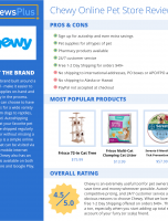 Chewy Online Pet Store Review – ReviewsPlus [INFOGRAPHIC]