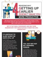4 Reasons Why Getting Up Earlier Doesn’t Make You More Productive [INFOGRAPHIC]