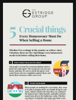 5 Crucial Things Every Homeowner Must Do When Selling a Home [INFOGRAPHIC]