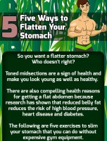 5 Ways to Flatten Your Stomach [INFOGRAPHIC]