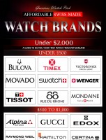 Most Affordable and Extremely Reliable Switzerland Watch Brands [INFOGRAPHIC]