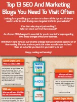 Top 13 SEO & Marketing Blogs You Need to Visit Often [INFOGRAPHIC]