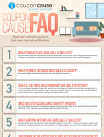 Big Lots! Infographic Order Coupon Cause FAQ (C.C. FAQ) [INFOGRAPHIC]