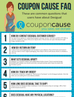 Desigual Coupon Cause FAQ (C.C. FAQ) [INFOGRAPHIC]