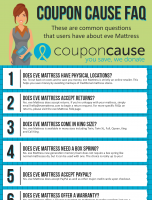 Eve Mattress Coupon Cause FAQ (C.C. FAQ) [INFOGRAPHIC]