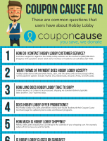 Hobby Lobby Coupon Cause FAQ (C.C. FAQ) [INFOGRAPHIC]