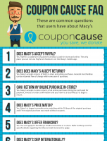 Macy’s Coupon Cause FAQ (C.C. FAQ) [INFOGRAPHIC]