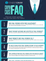 Paul Fredrick Infographic Order Coupon Cause FAQ (C.C. FAQ) [INFOGRAPHIC]
