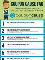 Scrubs & Beyond Coupon Cause FAQ (C.C. FAQ) [INFOGRAPHIC]