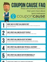 Spirit Halloween Coupon Cause FAQ (C.C. FAQ) [INFOGRAPHIC]