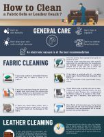 How To Clean A Fabric Sofa Or Leather Couch [INFOGRAPHIC]