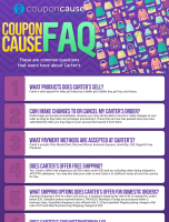 Carter’s Infographic Order Coupon Cause FAQ (C.C. FAQ) [INFOGRAPHIC]